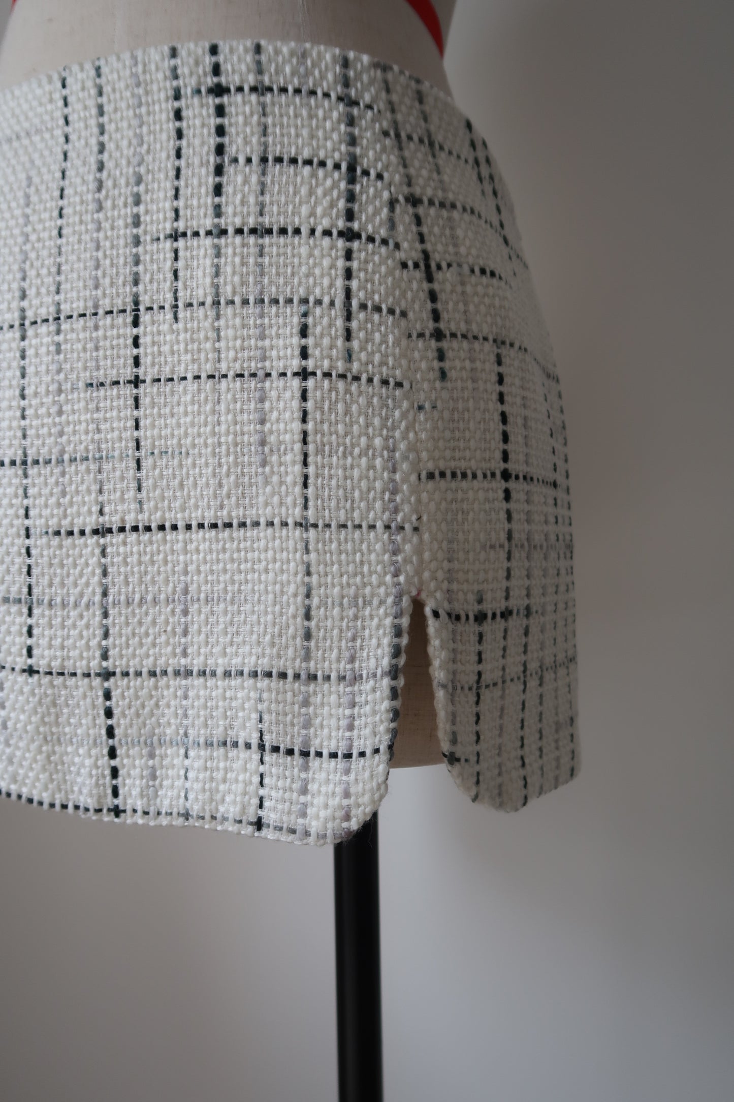 Tweed mini skirt - Ivory