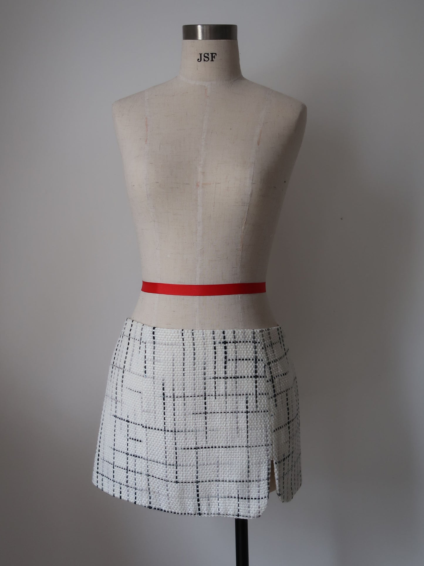 Tweed mini skirt - Ivory