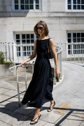 Carrie - Boat neck dress - Black