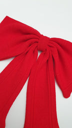 Red Bow Hair clip