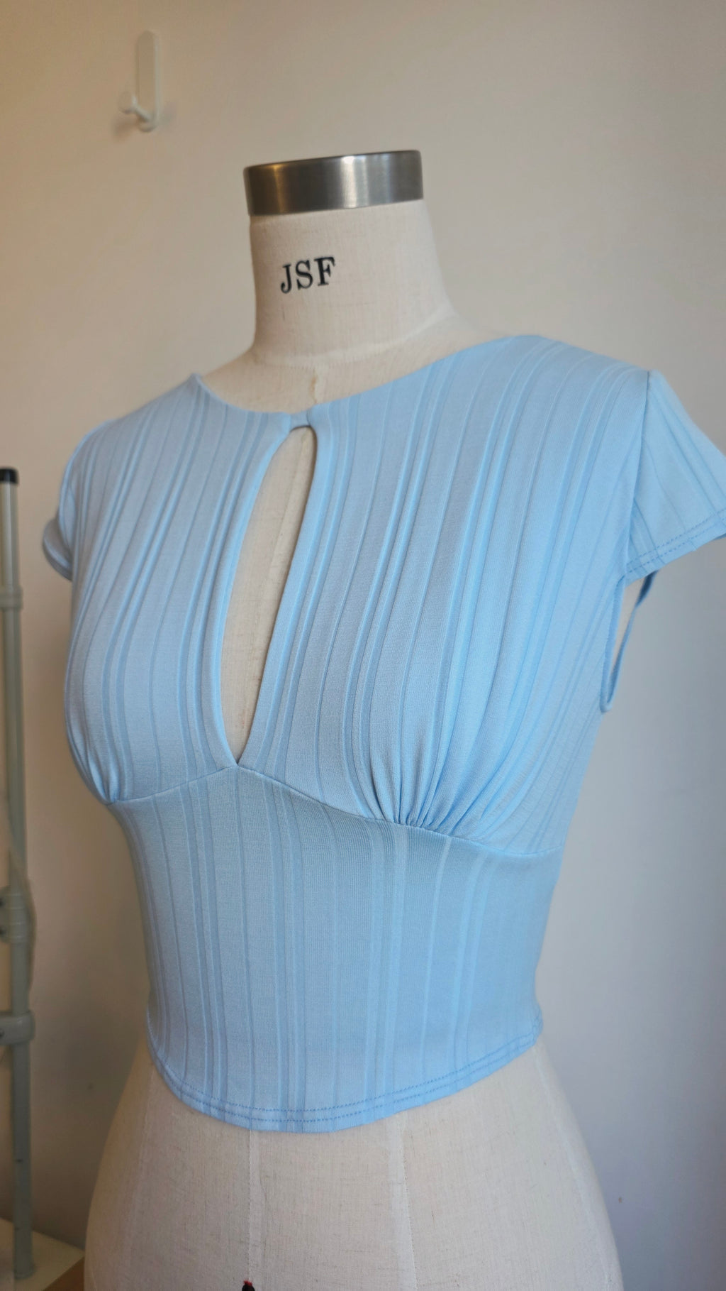 Solene Top in Light Blue