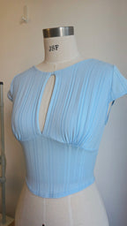 Solene Top in Light Blue