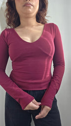 Winter Basic Top: V Neck