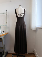 Millie Dress in chocolate brown