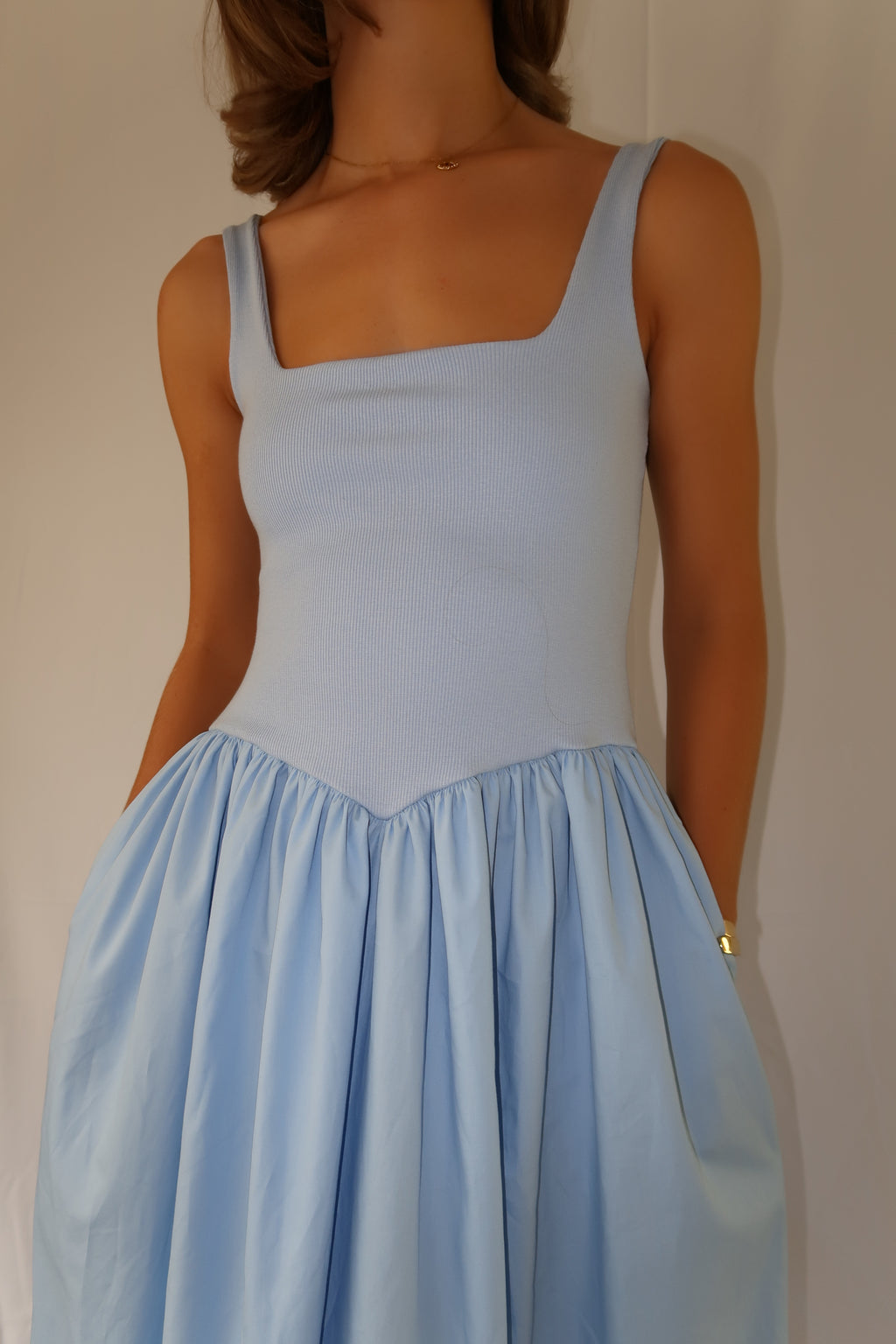 Alaina Dress - Candy Blue