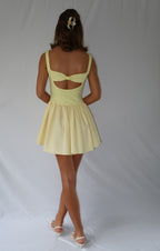 Alaina Dress - Lemon yellow