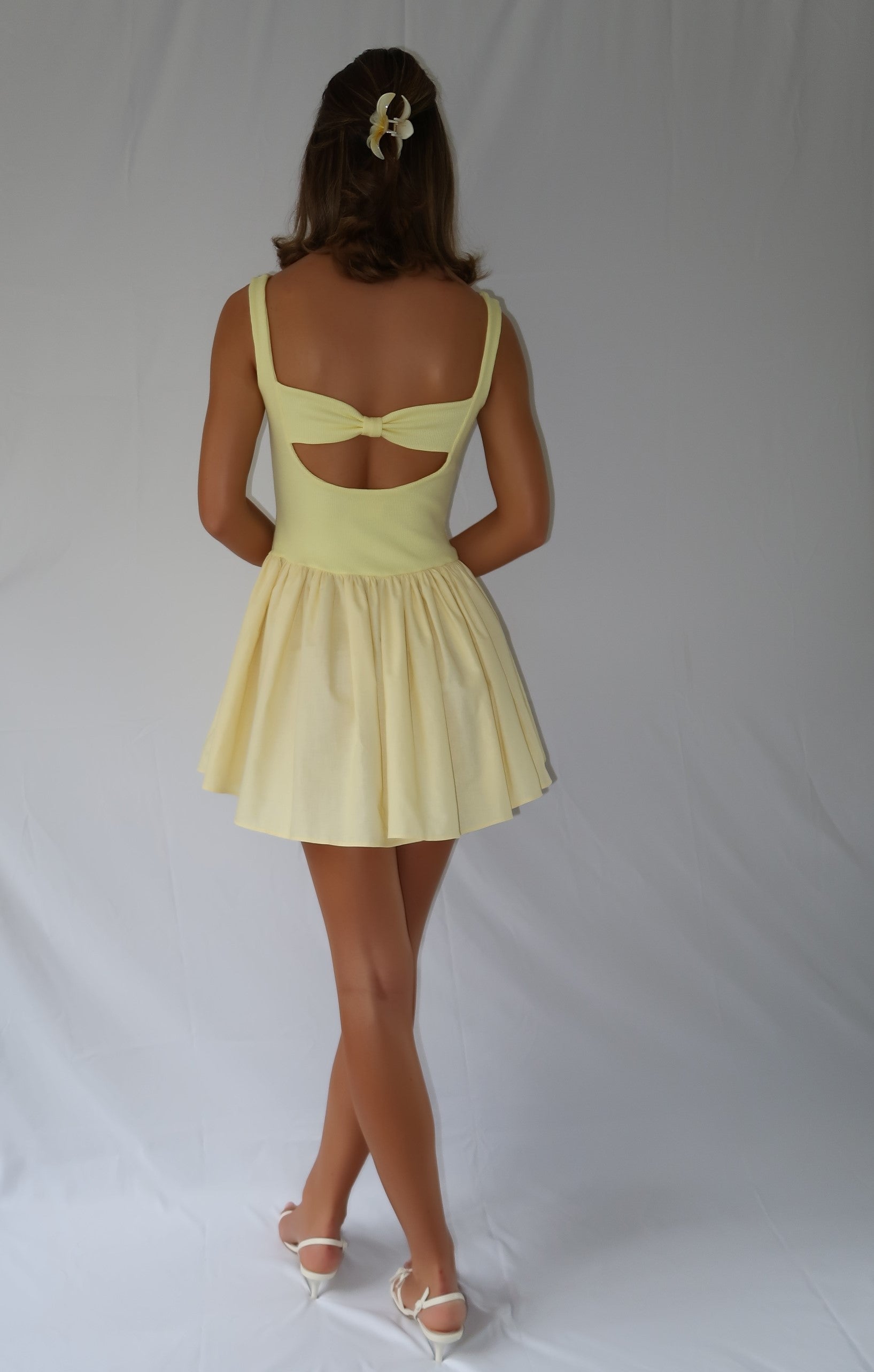 Alaina Dress - Lemon yellow