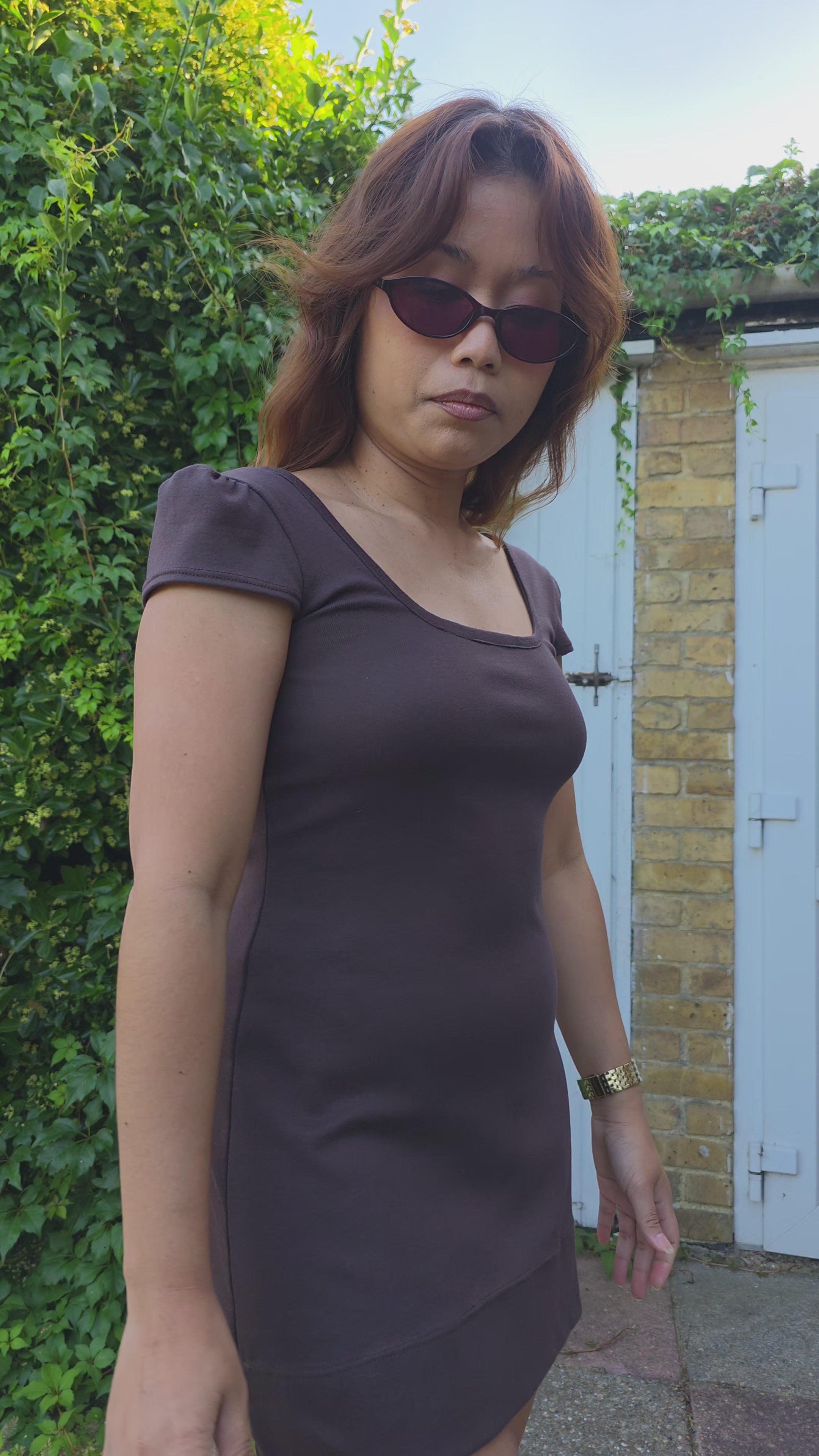 Lyra Dress in Brown