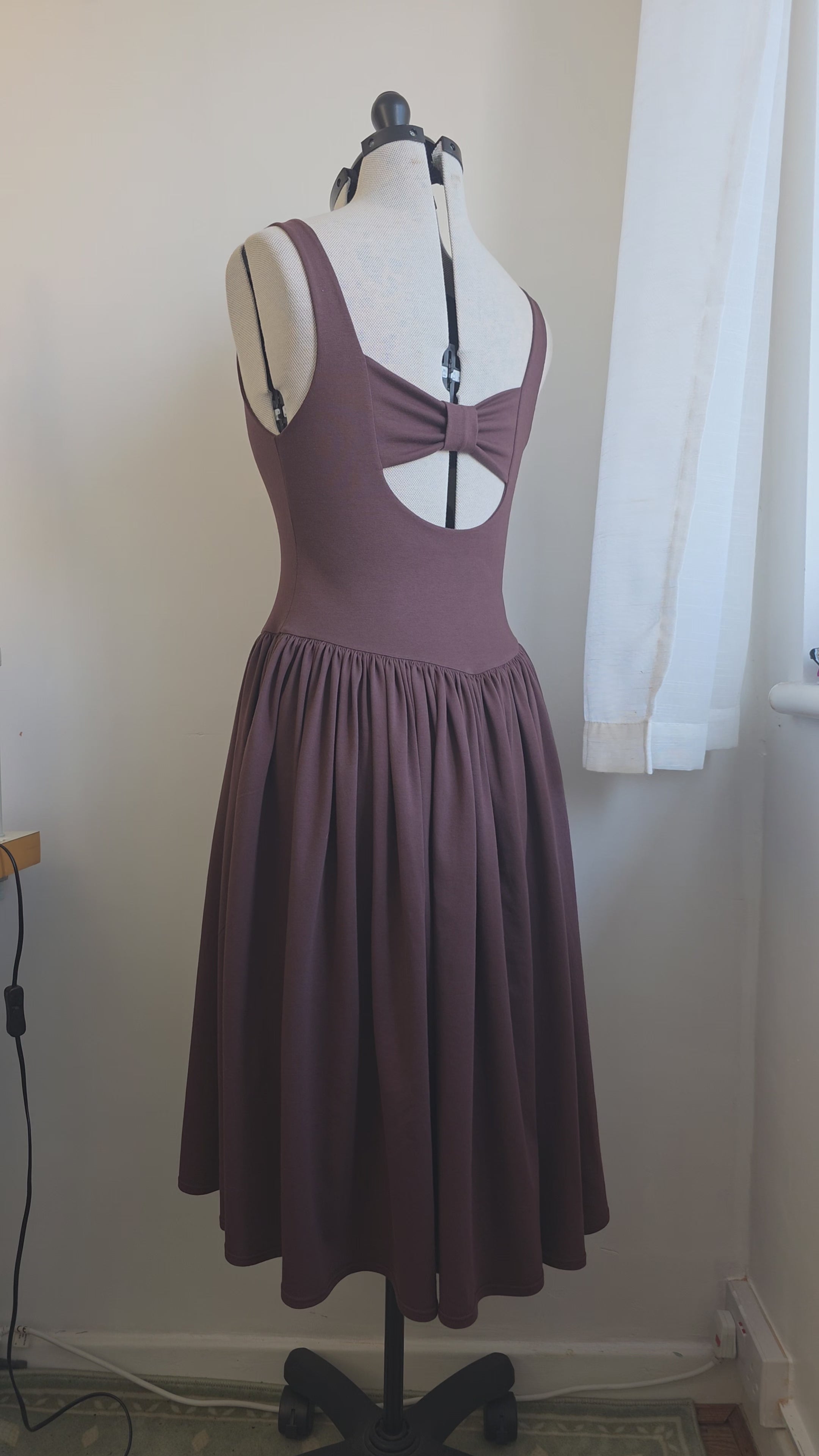 Carrie Dress in Chocolate Brown