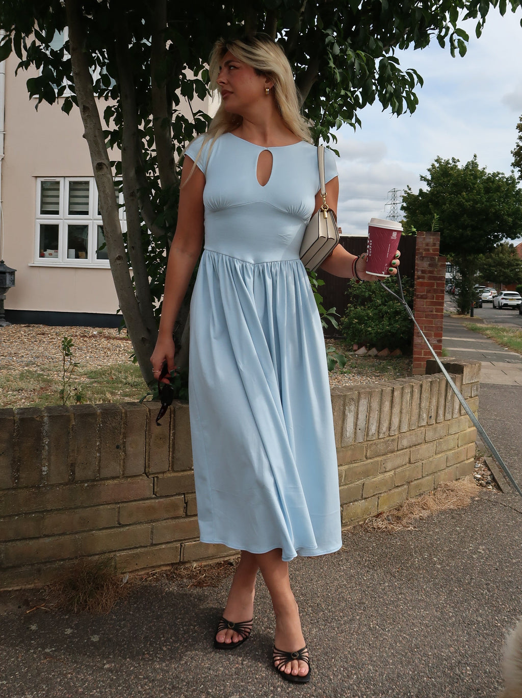 Samantha dress in Powder blue