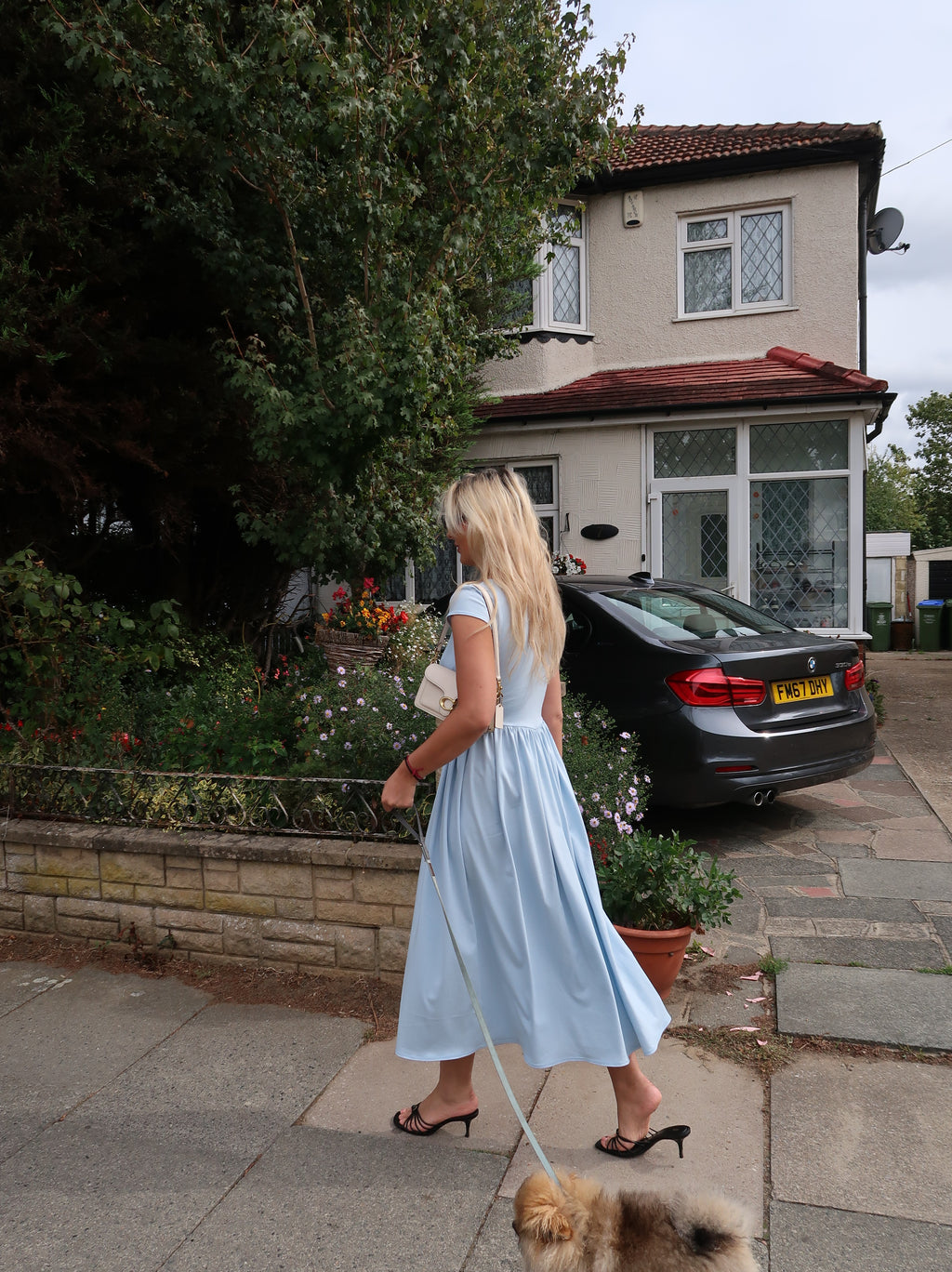 Samantha dress in Powder blue