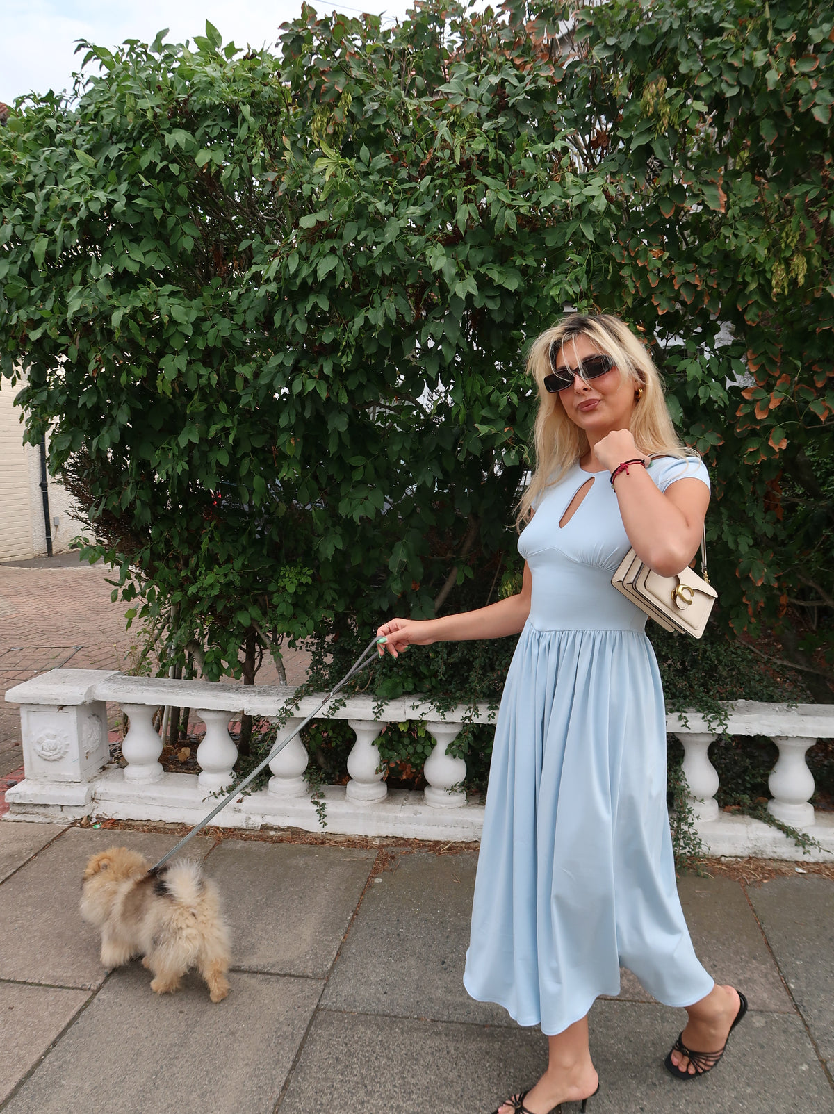 Samantha dress in Powder blue