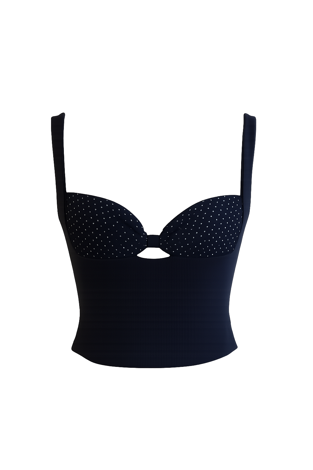 Polka-dot Bow top - Black