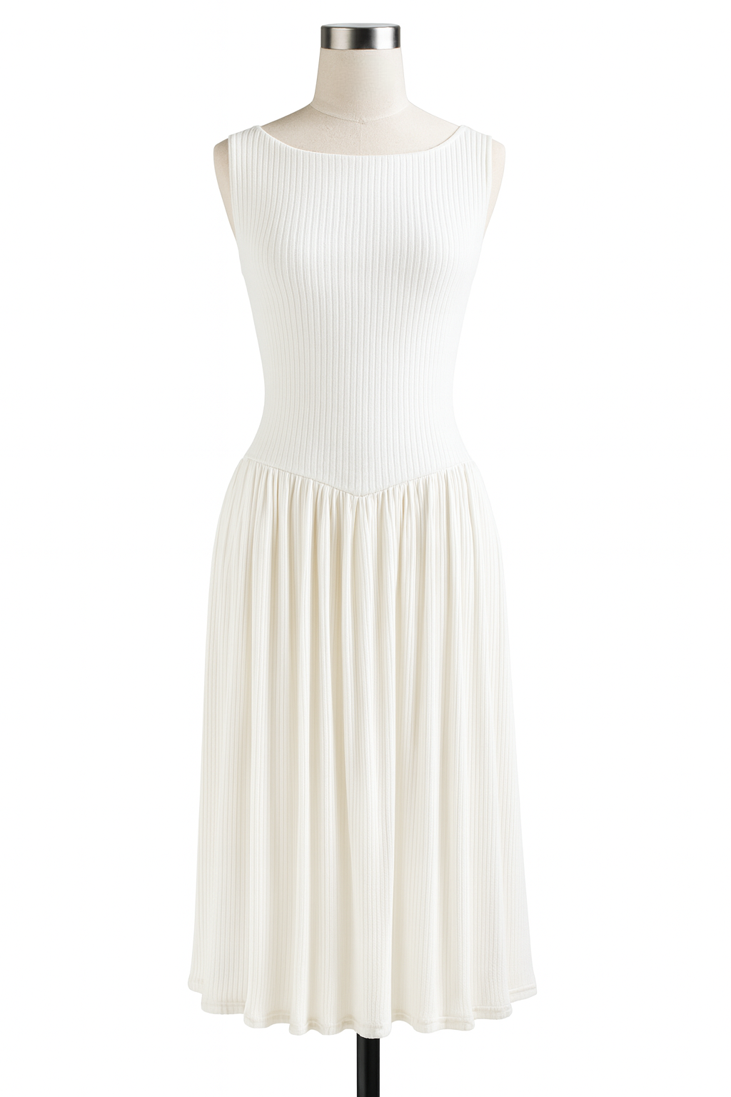 Carrie - Boat neck dress - Ivory