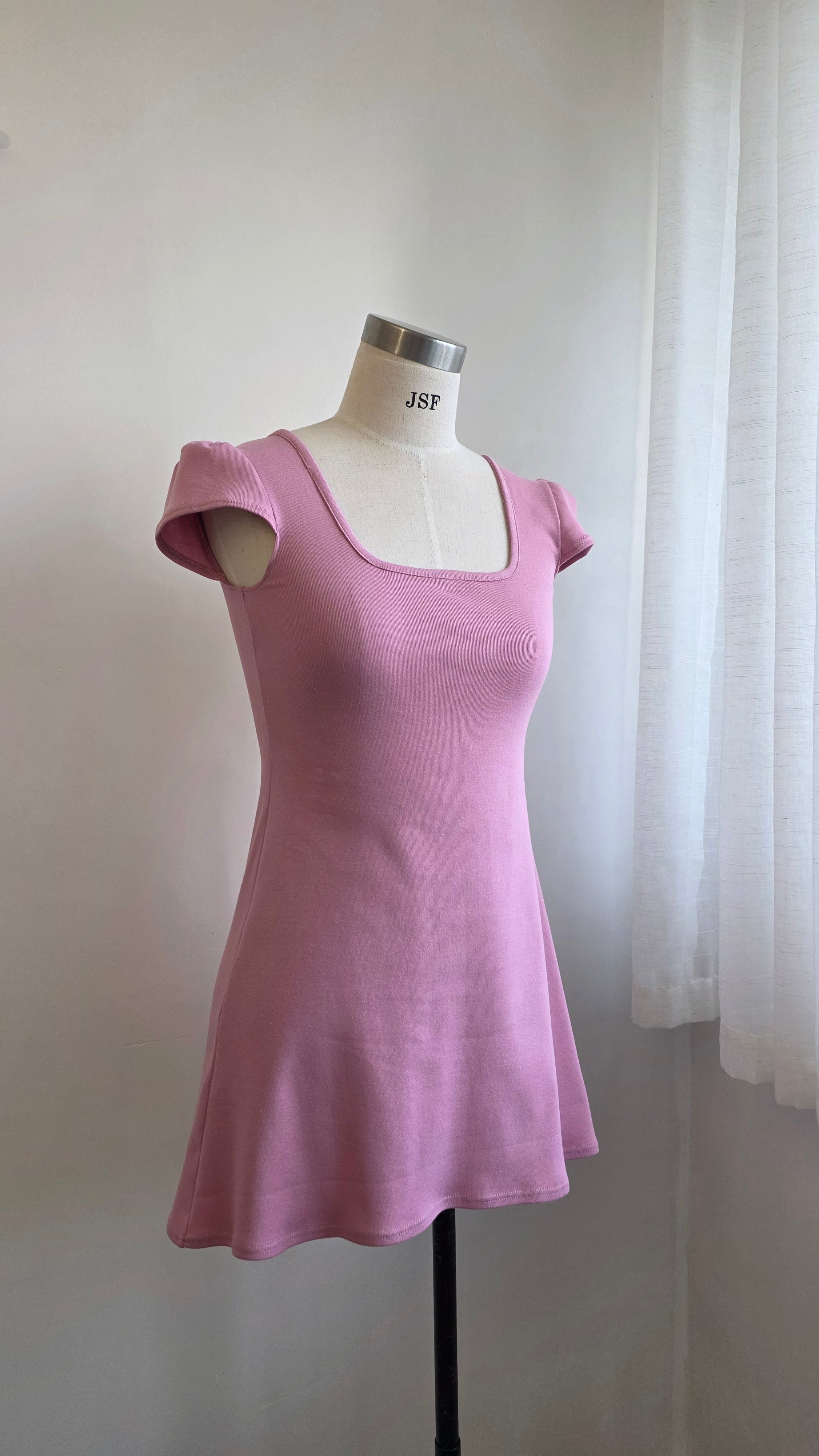 Lyra Dress in Dusky Pink