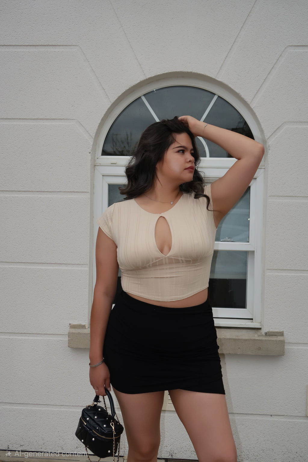 Solene Top in Beige