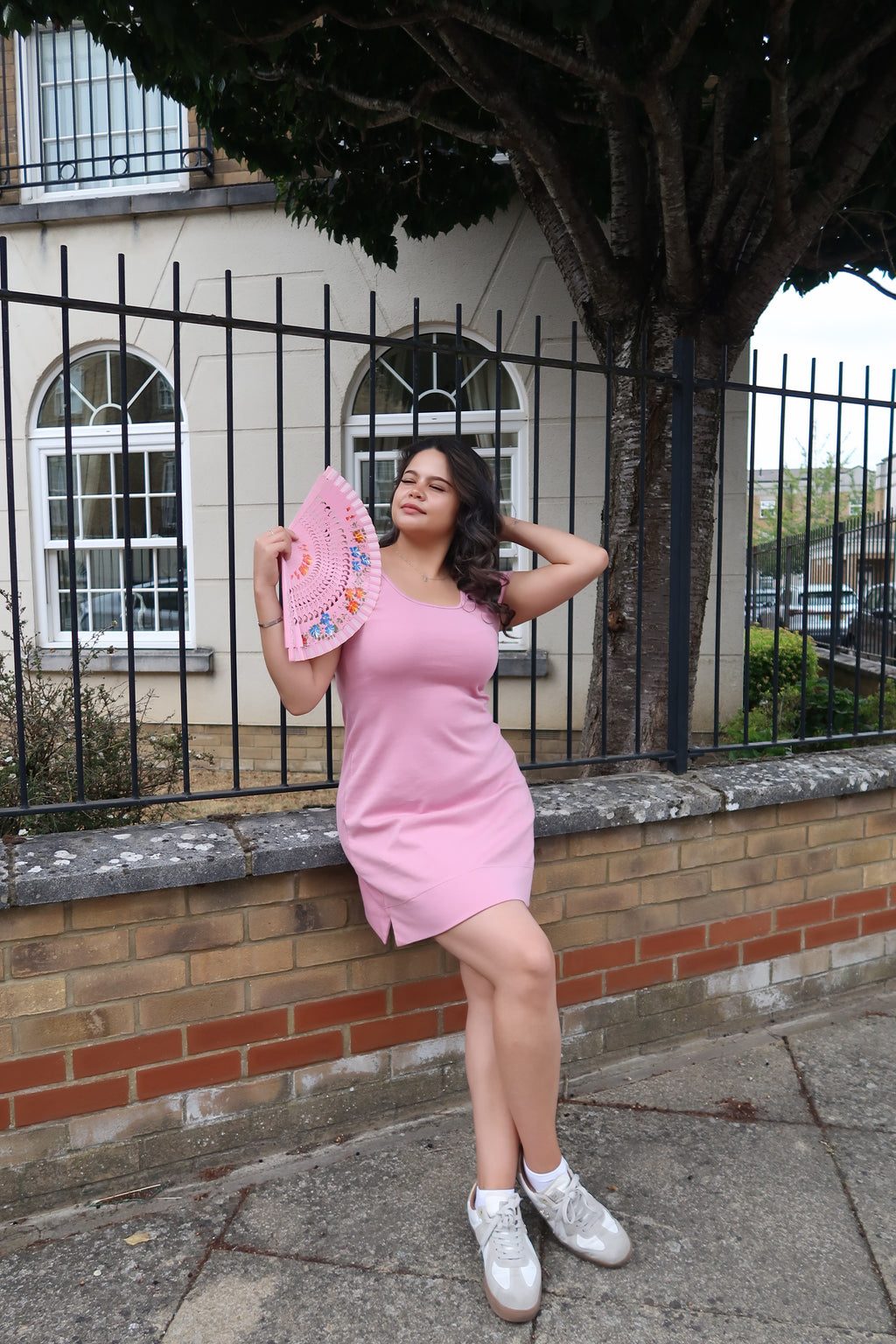 Lyra Dress in Dusky Pink