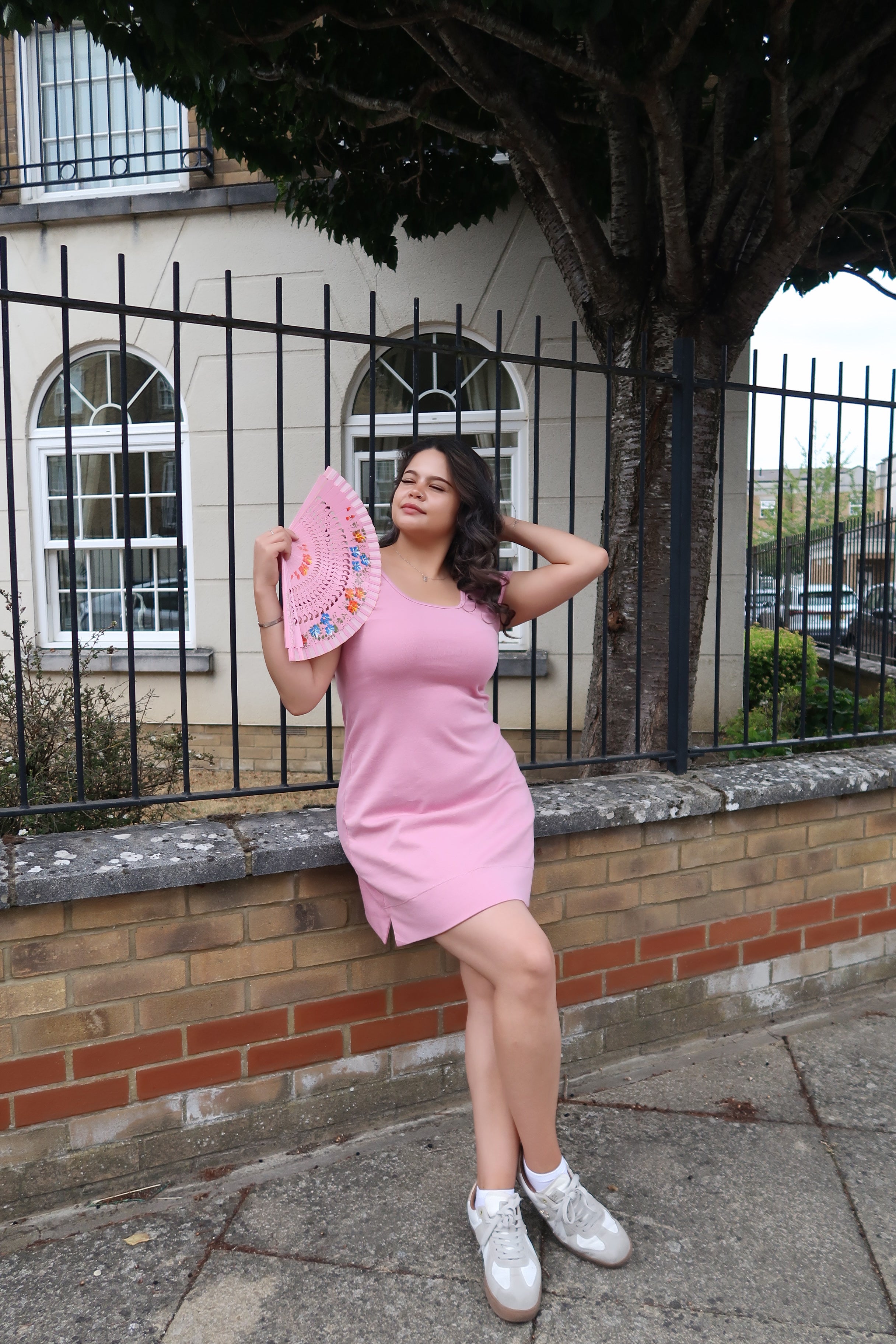 Lyra Dress in Dusky Pink