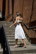 Carrie - Boat neck dress - Ivory