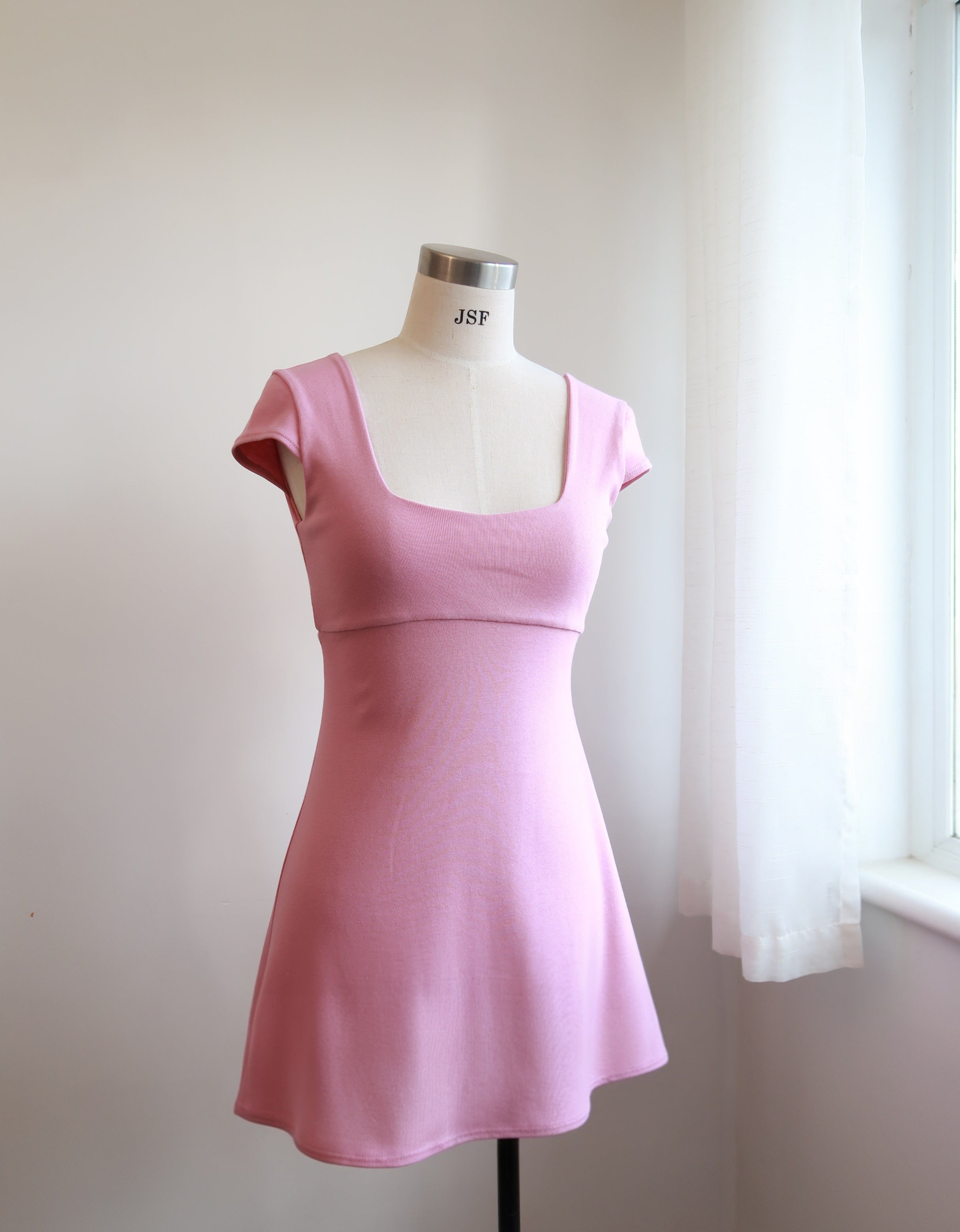 Lyra Dress in Dusky Pink