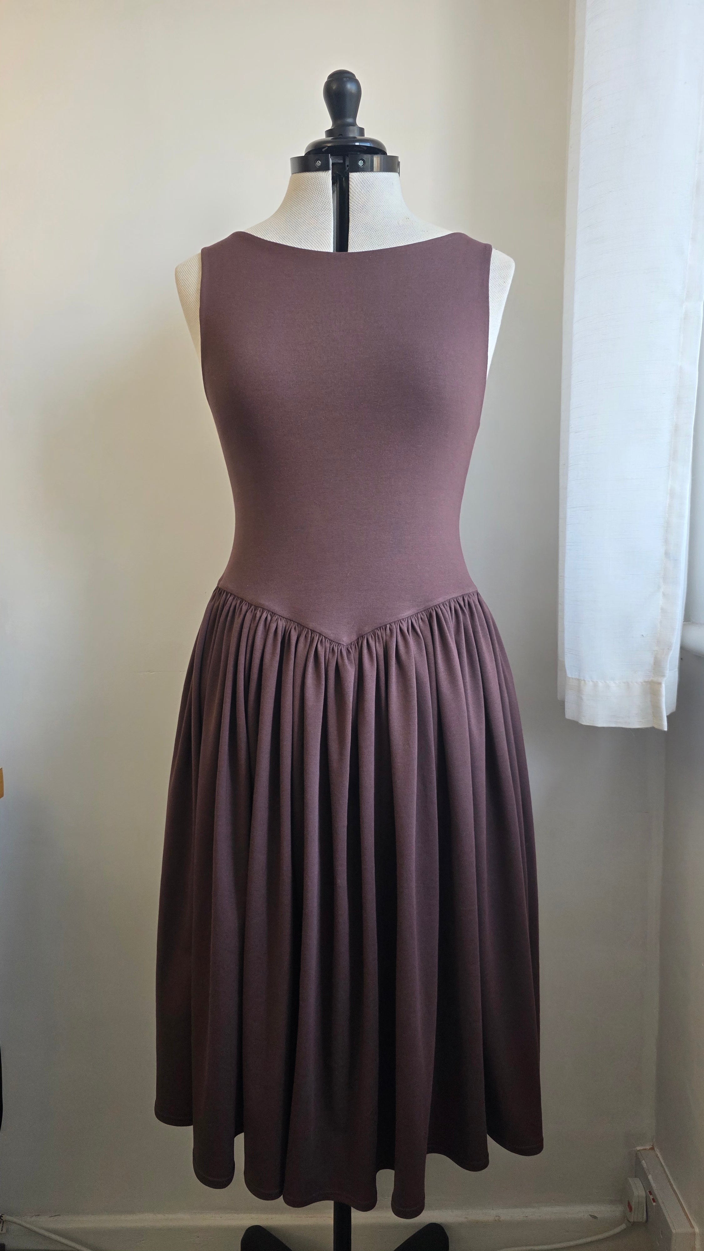Carrie Dress in Chocolate Brown