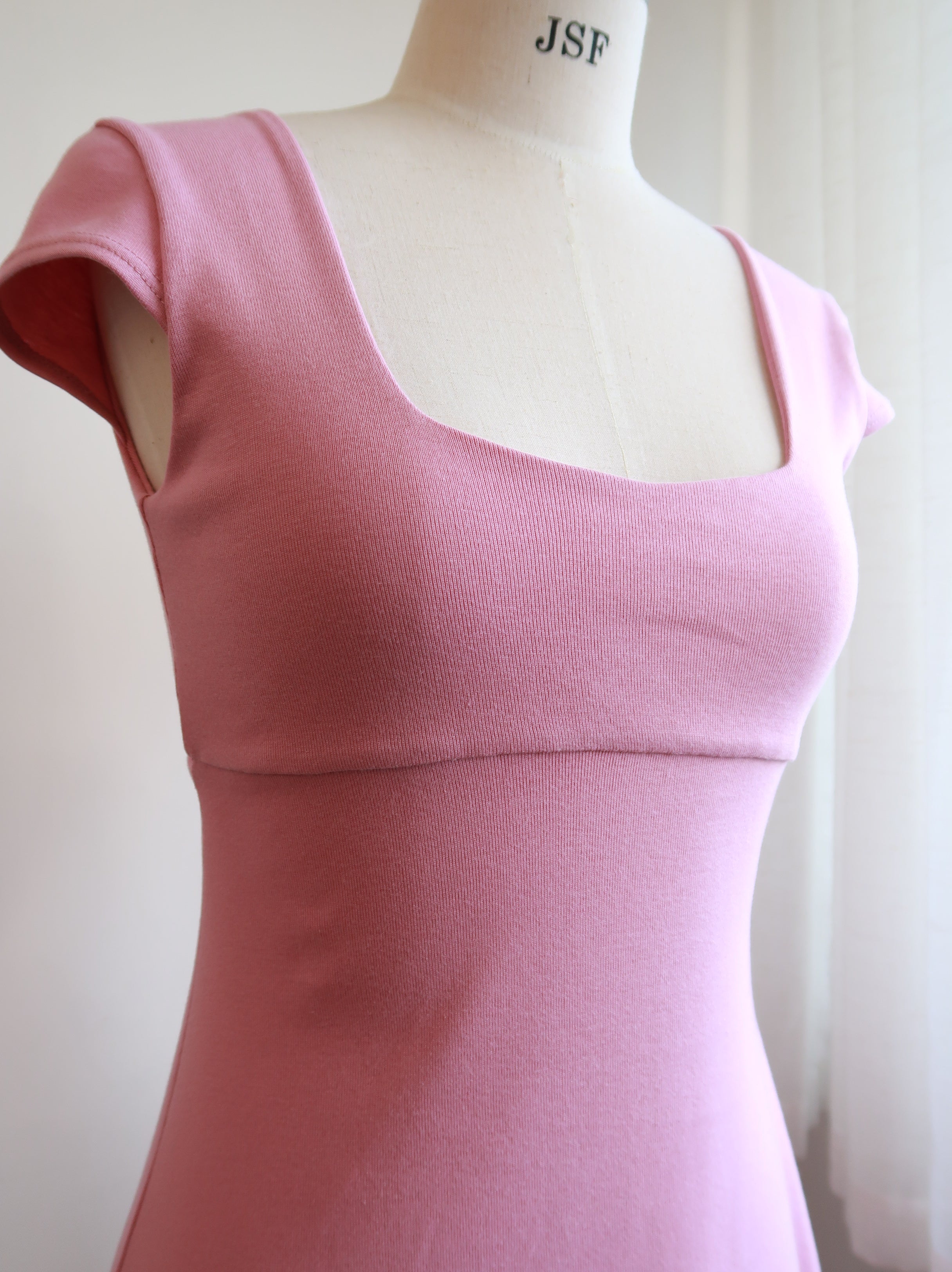 Lyra Dress in Dusky Pink