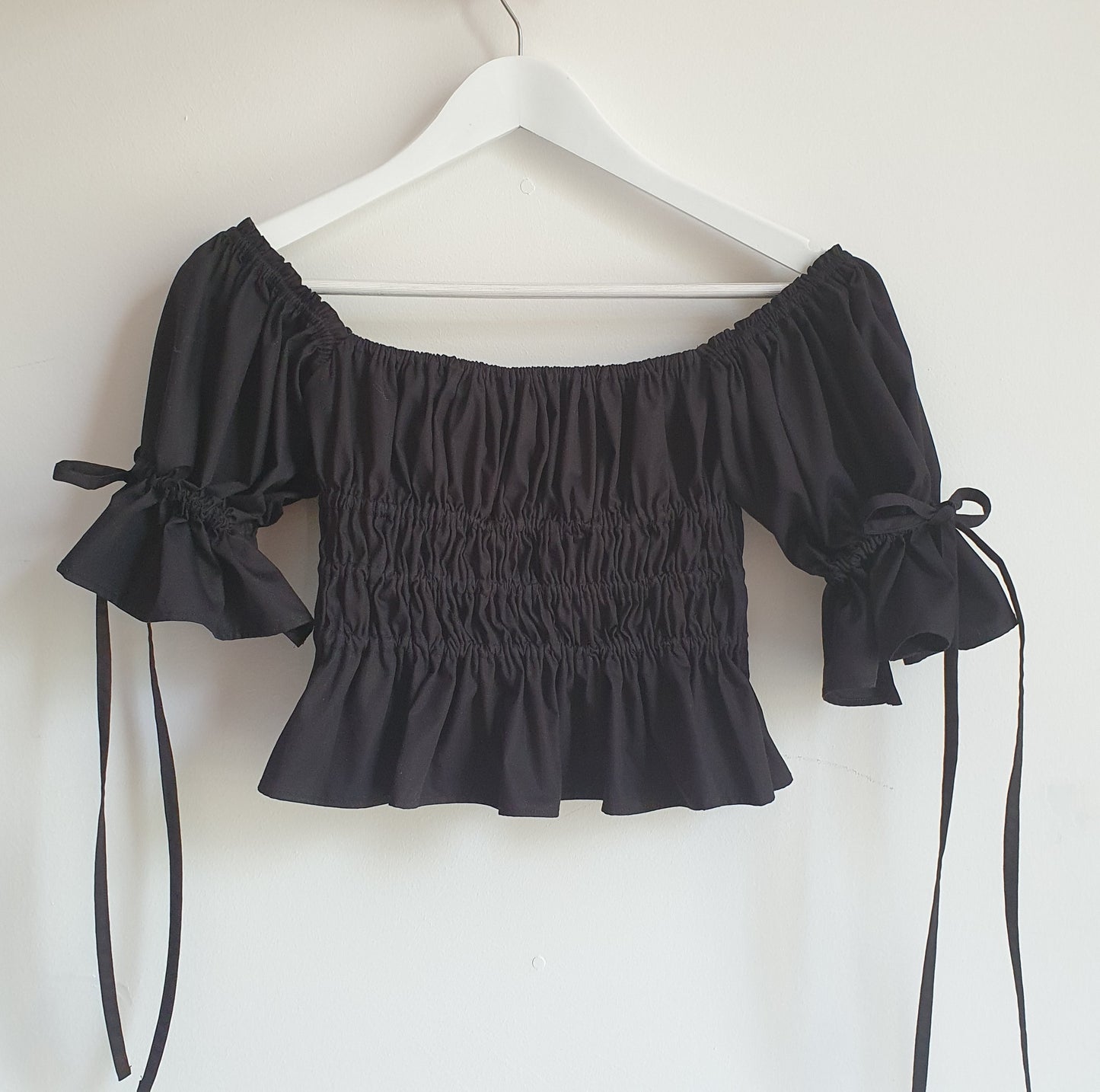 Smocked Top 'Black'