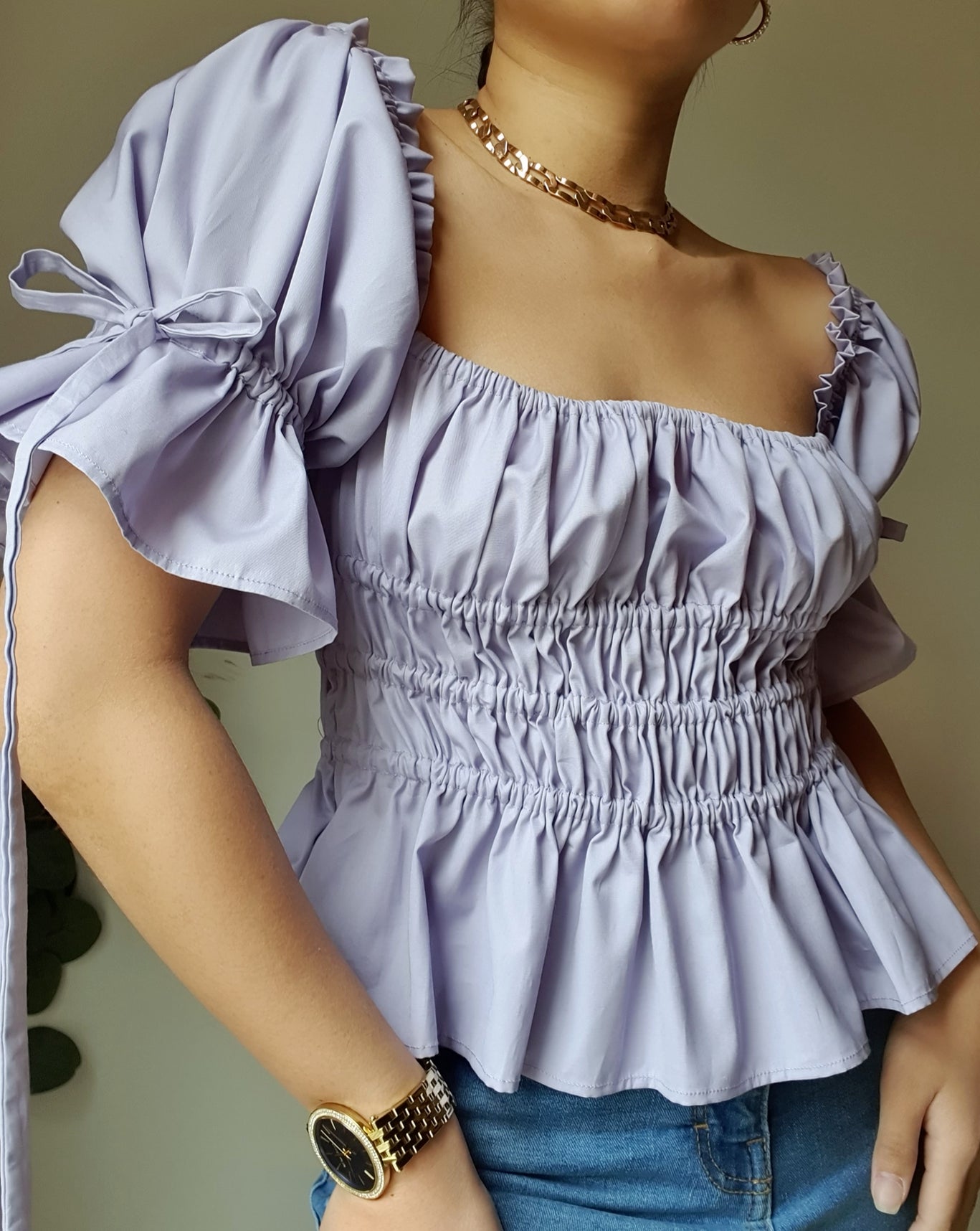 Smocked Top 'Iris'